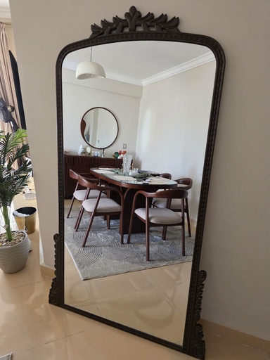 Classic Mirror - Dark Brown Wood Frame