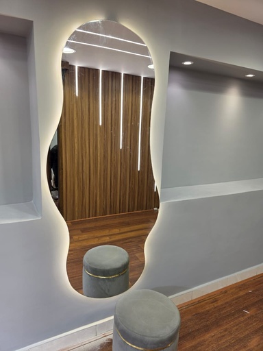 Zigzag Mirror with Lighting