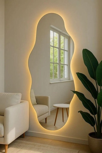 Zigzag Mirror with Lighting